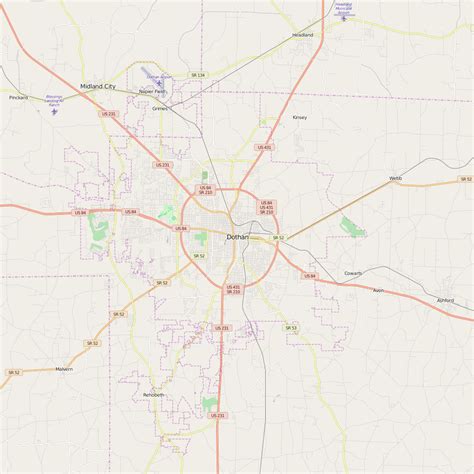 Dothan, AL Zip Code Map Premium MarketMAPS, 55% OFF