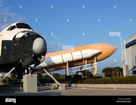 Full scale replica of Space Shuttle Explorer and its rocket boosters ...