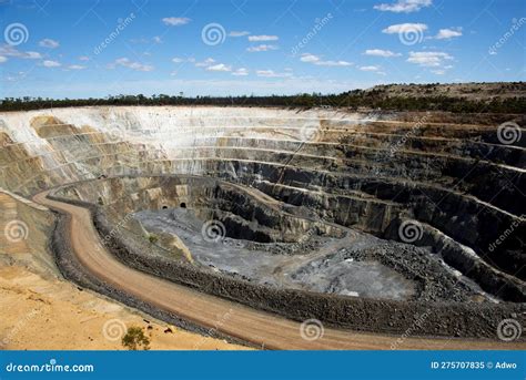 Open Pit Mining stock image. Image of machine, yellow - 275707835