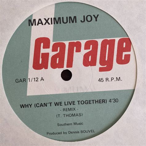 Yahoo オークション Maximum Joy Why Cant We Live Together 12 INCH