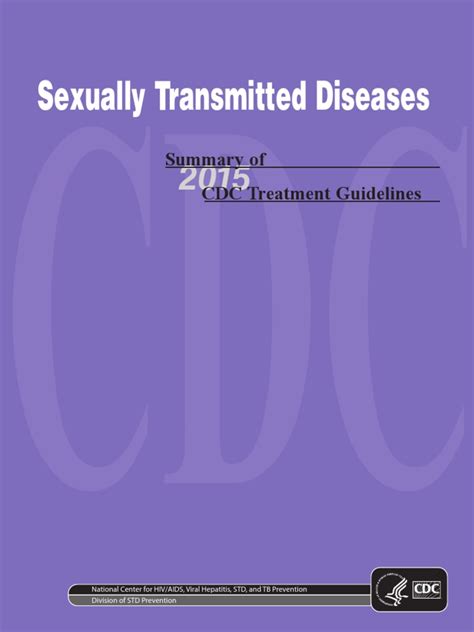 Sexually Transmitted Diseases Summary Of Cdc Treatment Guidelines