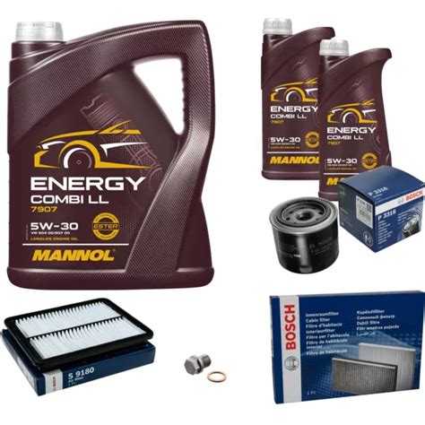 Bosch Inspection Set L Mannol Energy Combi Ll W Pour Kia Sorento