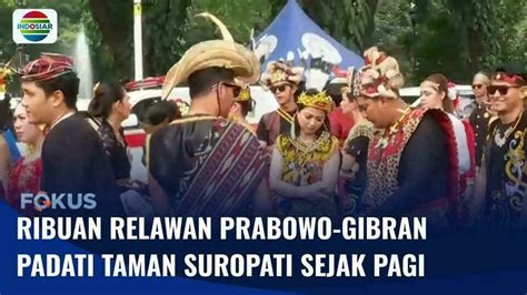 Live Report Mendaftar Hari Ini Simpatisan Prabowo Gibran Turut