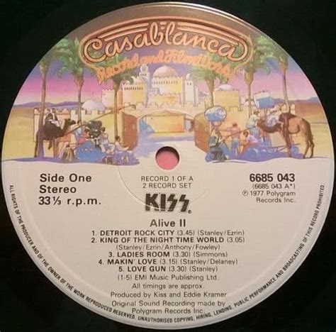 Kiss Kiss Alive Ii Vinyl Record Lp Casablanca