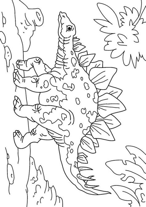 Coloriage dinosaure stegosaurus Gratuit à Imprimer Img 27738