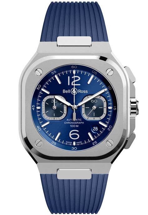 Reloj Bell Ross BR05 Chrono Blue Steel Peyrelongue Chronos