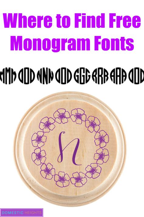 Monogram Fonts For Cricut