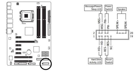 Front Panel Connector Diagram