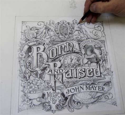 Born & Raised Album Cover - John Mayer - David Smith - Traditional ...