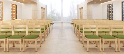 Wood Church Chairs - Modern Chapel Chairs