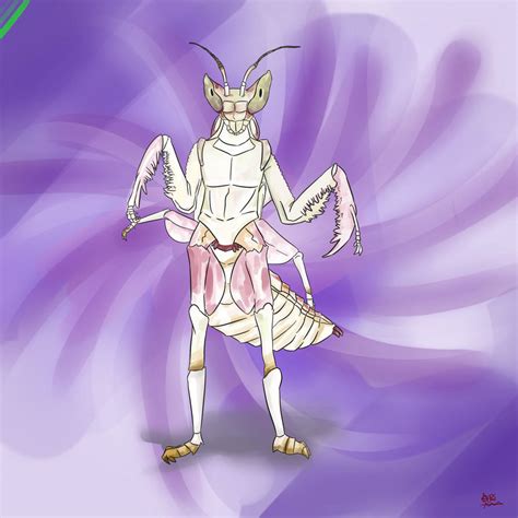 Anthro Orchid Mantis By Gearsglorified On Deviantart