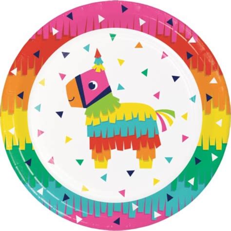 Fiesta Fun Paper Plates 8 Count 1 Frys Food Stores