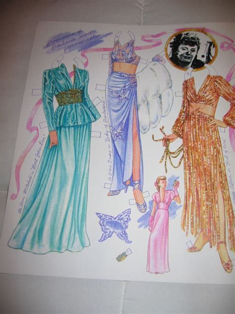 Vintage Barbara Stanwyck Paper Dolls Book Marilyn Henry New Ebay