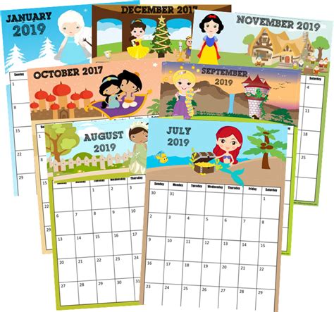 Disney Calendar Printable Calendar Templates