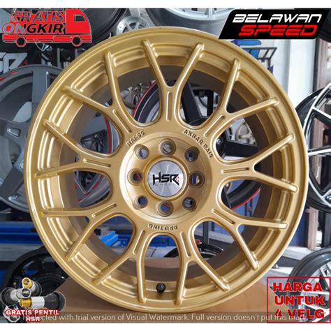 Jual Promo Pelek Mobil Racing Velg Modifikasi Ring Hsr Rai S Pcd