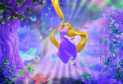 X Cm Tangled Rapunzel Wall Mural Giant Poster Disney Hd Wallpaper