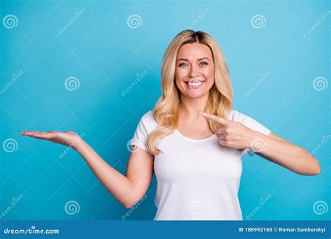 Photo Of Attractive Wavy Blond Lady Confident Cheerful Person Direct