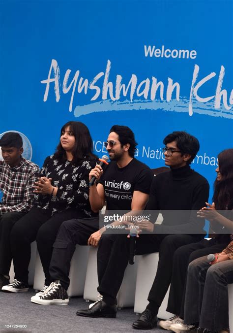 Bollywood Actor Ayushmann Khurrana At The Announcement Of Unicef