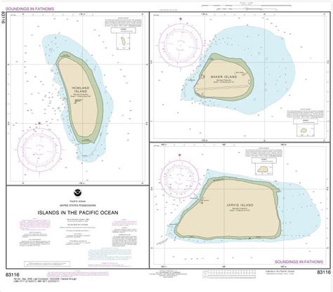 NOAA Chart Islands In The Pacific Ocean Jarvis Bake And Howland