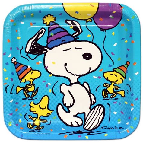 Snoopy Birthday Plates Snoopy Birthday Party Snoopy Birthday Snoopy