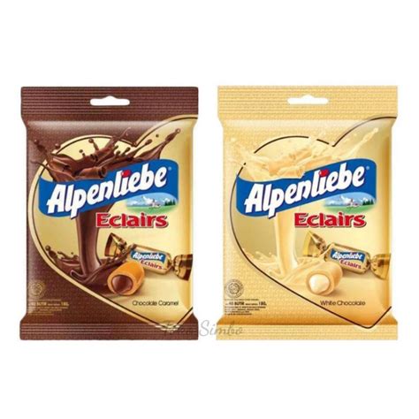 Jual Alpenliebe Eclairs Permen Susu Karamel Coklat Isi Butir Caramel