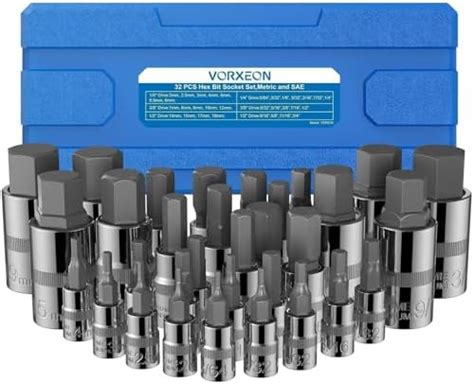 Carbyne Tamper Proof Hex Allen Bit Socket Set Piece Sae