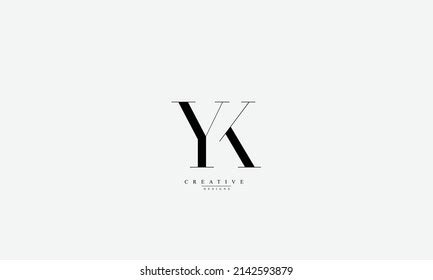 Alphabet Letters Initials Monogram Logo Yk Stock Vector Royalty Free