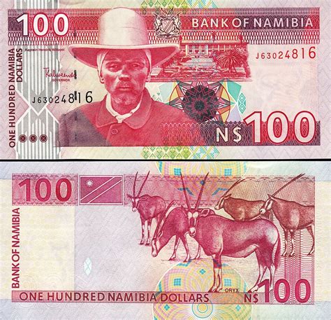 Namibia 100 Dollars 2003 UNC 5 Pcs LOT Consecutive P 9A Fortumor