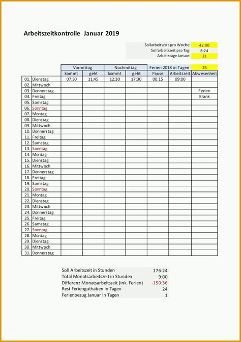 Ausgezeichnet Zeiterfassung Excel Vorlagen Kostenlos Vorlagen Und Muster