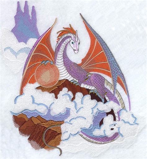 CLOUD DRAGON Machine Embroidery Quilt Blocks Azeb Etsy Machine