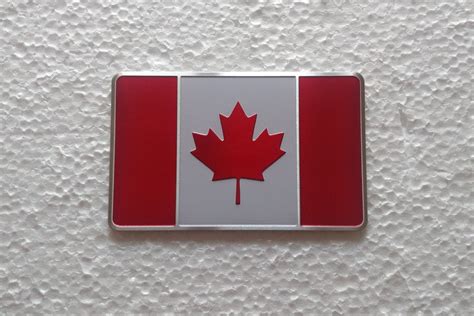 Canadian Flag Car Metal Sticker FREE SHIPPING 2 Pieces - Etsy