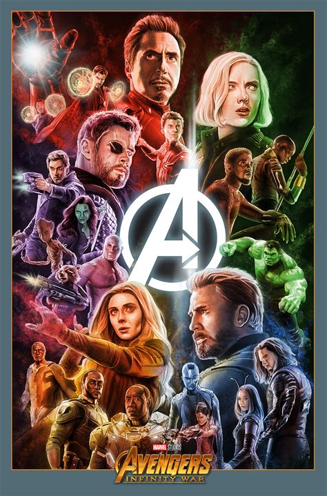 Avengers Infinity War Alternative Movie Poster | Colin Murdoch Illustration