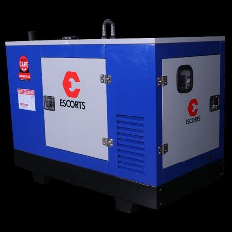 Escorts Silent Diesel Generator Elg 20 Kva Certification Iso