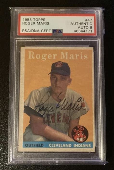 Roger Maris Cleveland Indians Rogers Baseball Cards