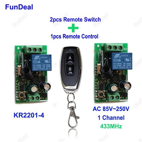 Pcs Mhz Universal Wireless Remote Control Switches Ac V V