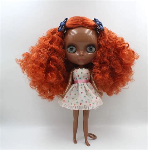 Blthy Doll Dark Chocolate Covered Dark Skinned Naked Doll Joint Body Gift Toy In Dolls