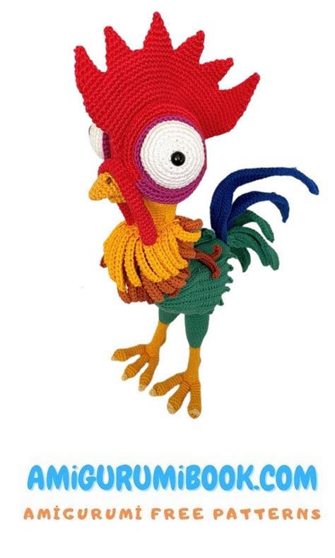 Cute Rooster Hei Hei Amigurumi Free Pattern Free Amigurumi Crochet