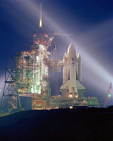 Columbia Prepares For The Very First Space Shuttle Launch Sts 1 April 12 1981 [2400 X 3000