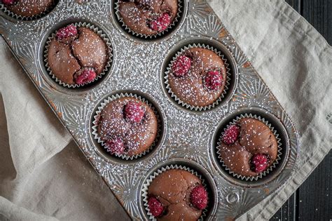 Schokoladen Himbeer Muffins Nordbrise Foodblog Foodfotografie