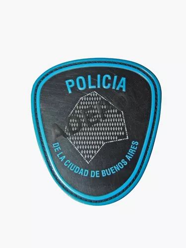 Escudo Policia Ciudad Pvc Cian