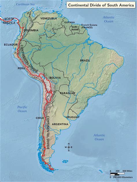 Continental Divide Map North America