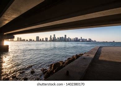 Miami Skyline Night Florida Stock Photo 1402380170 | Shutterstock