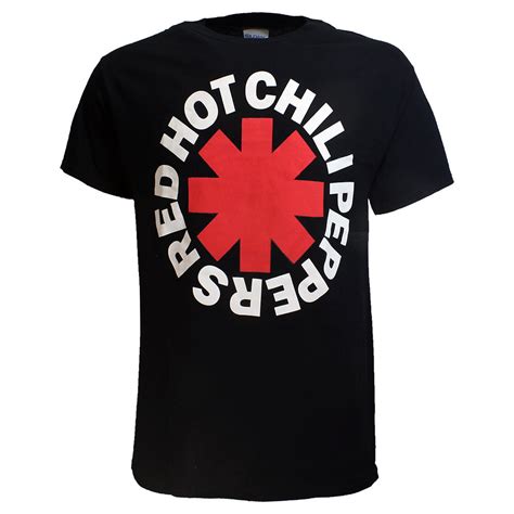 Red Hot Chili Peppers Asterisk Band T Shirt Offici Le Merchandise Popmerch