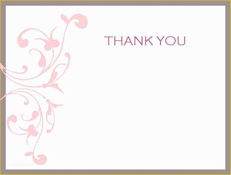 Free Thank You Card Template Word Of Thank You Card Template Microsoft Word Templates ...