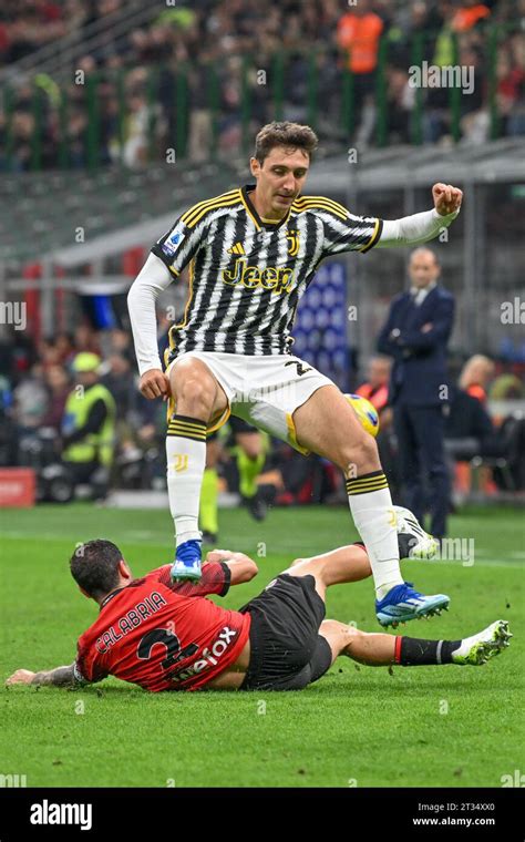 Milano Italy 22nd Oct 2023 Andrea Cambiaso 27 Of Juventus Seen