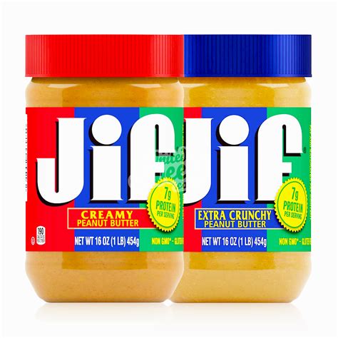 Jif Peanut Butter Jars 454g United Sweets