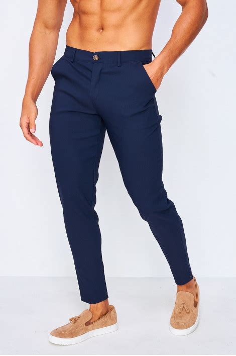 Pantalon Chino Bleu Marine Brentiny Paris