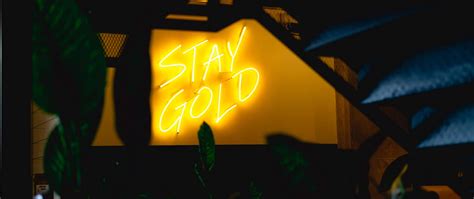 Download Inspiring Neon Stay Gold Picture