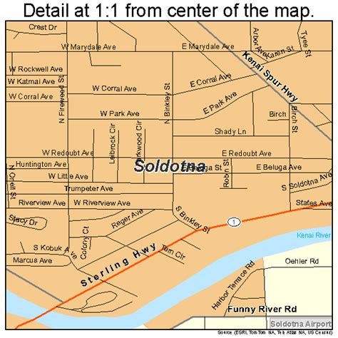 Soldotna Alaska Street Map 0271640