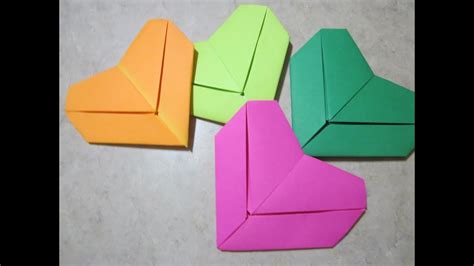 Origami How To Letter Fold Heart Youtube